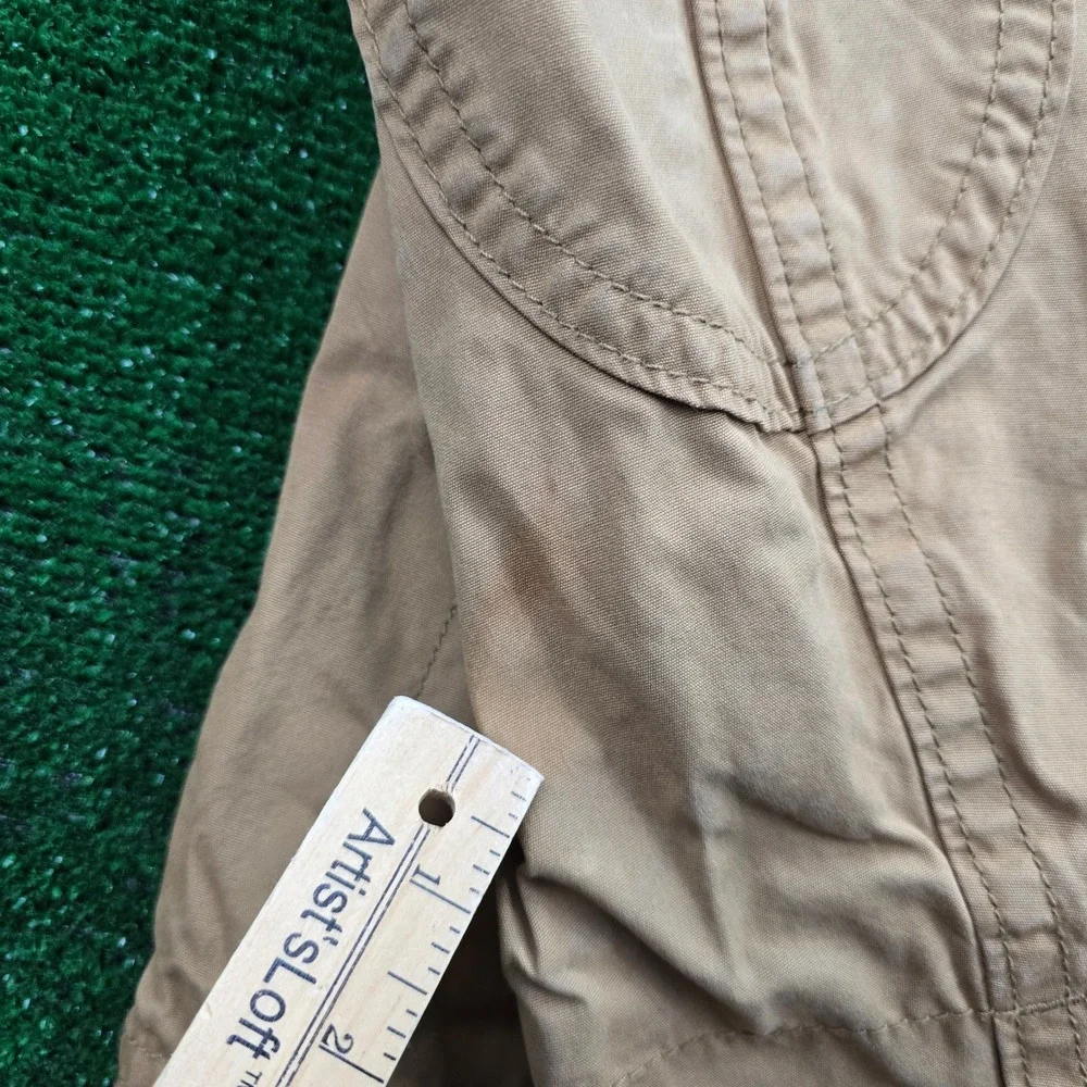 American Eagle Jacket Mens Medium Barn Coat Full Zip Utility Corduroy Collar Y2K